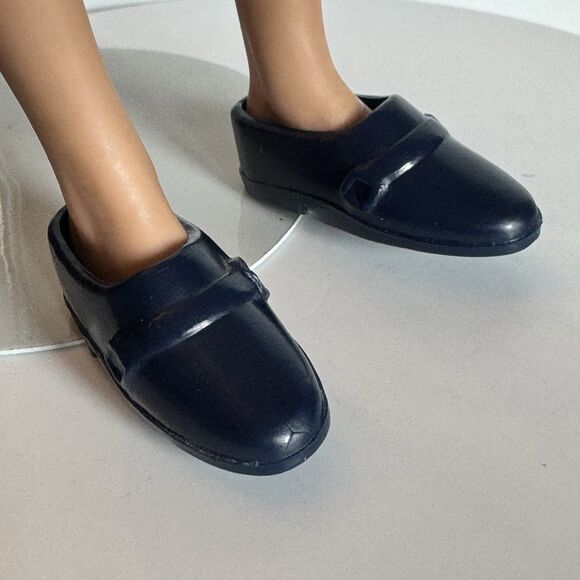 Vintage Ken Doll Shoes Set Of 3 Navy Blue Tan Black Barbie Mattel Accessories - Picture 2 of 4